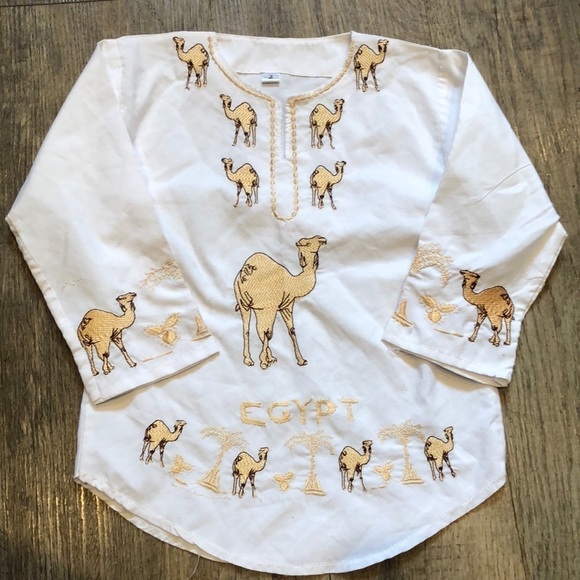 Egypt Camel 🐫 Embroidered‎ Top - Picture 1 of 7